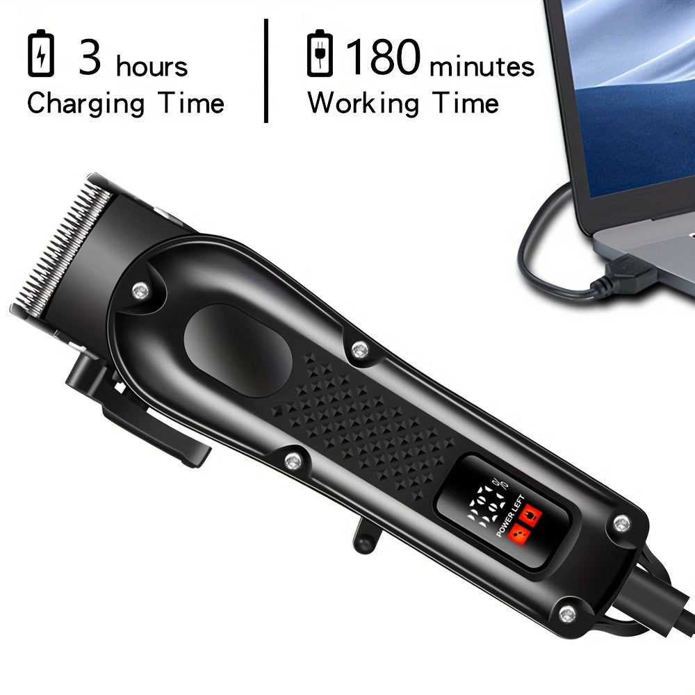 NNETM Men's Haircutting Kit USB Rechargeable Trimmer (4pcs)-2